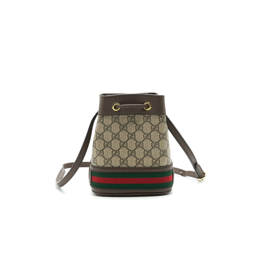 GUCCI MINI OPHIDIA GG SUPREME BUCKET BAG