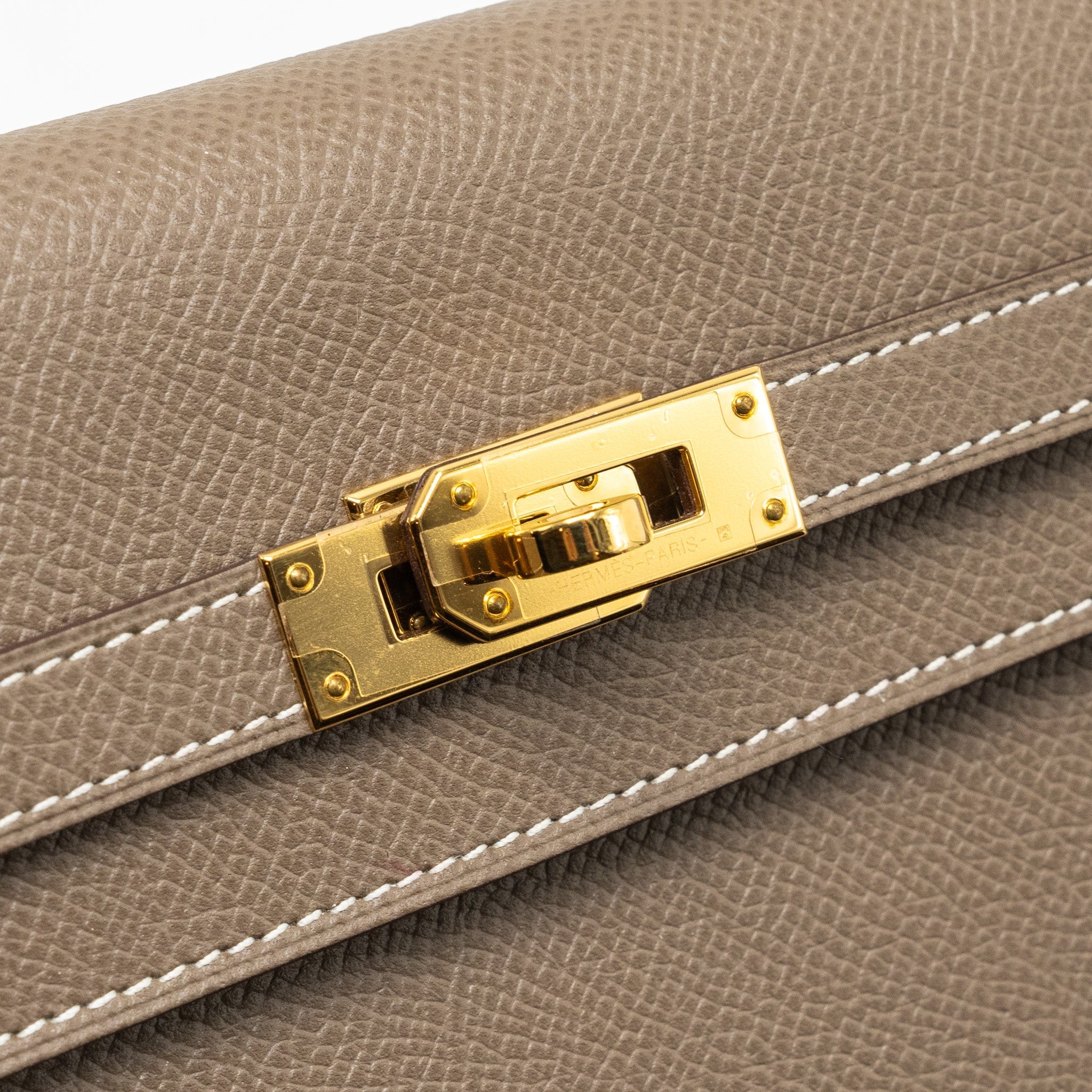 HERMES KELLY LONG WALLET EPSOM ETOUPE GHW