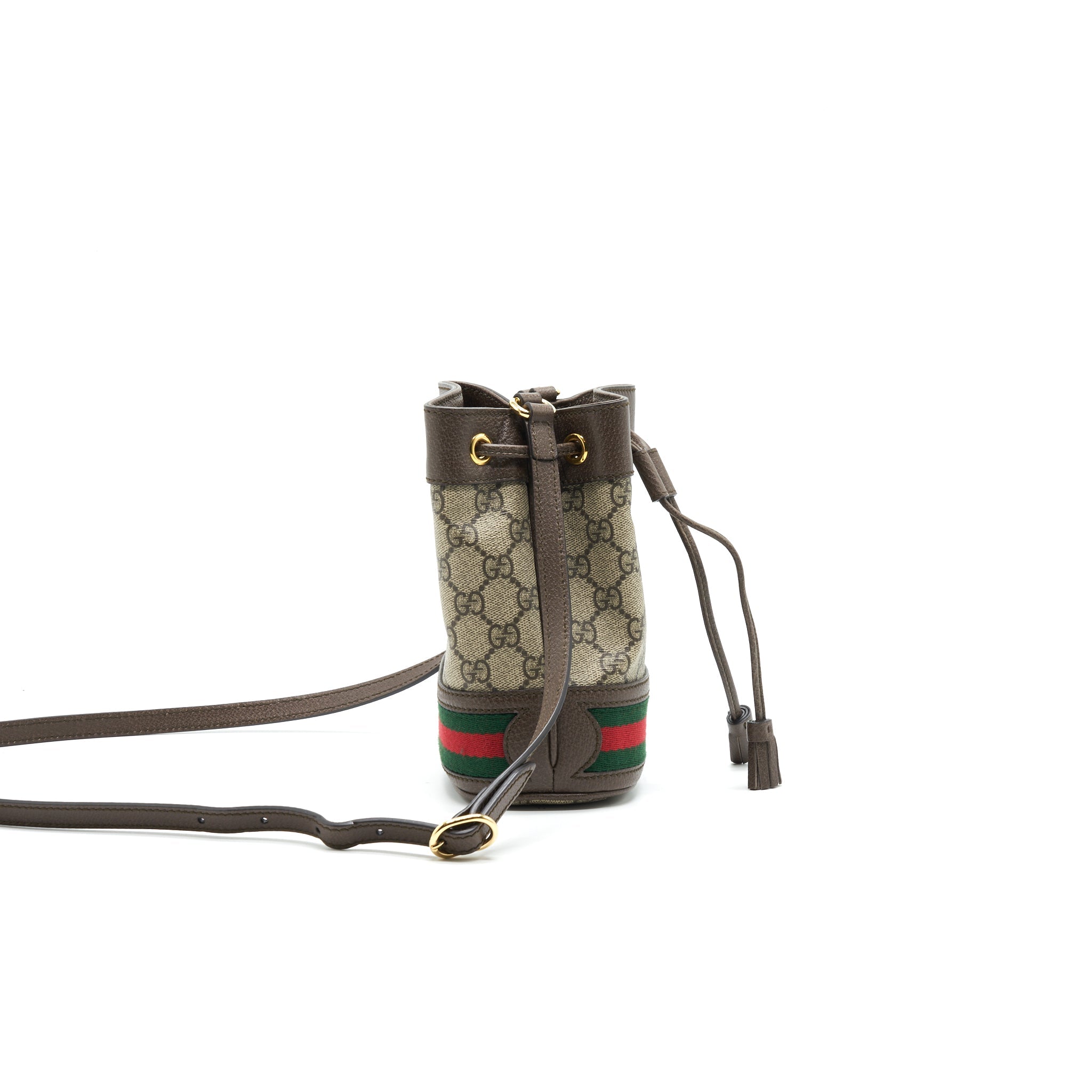 GUCCI MINI OPHIDIA GG SUPREME BUCKET BAG