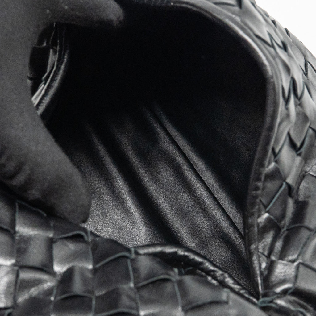 BOTTEGA VENETA HOP BAG CALFSKIN BLACK GHW