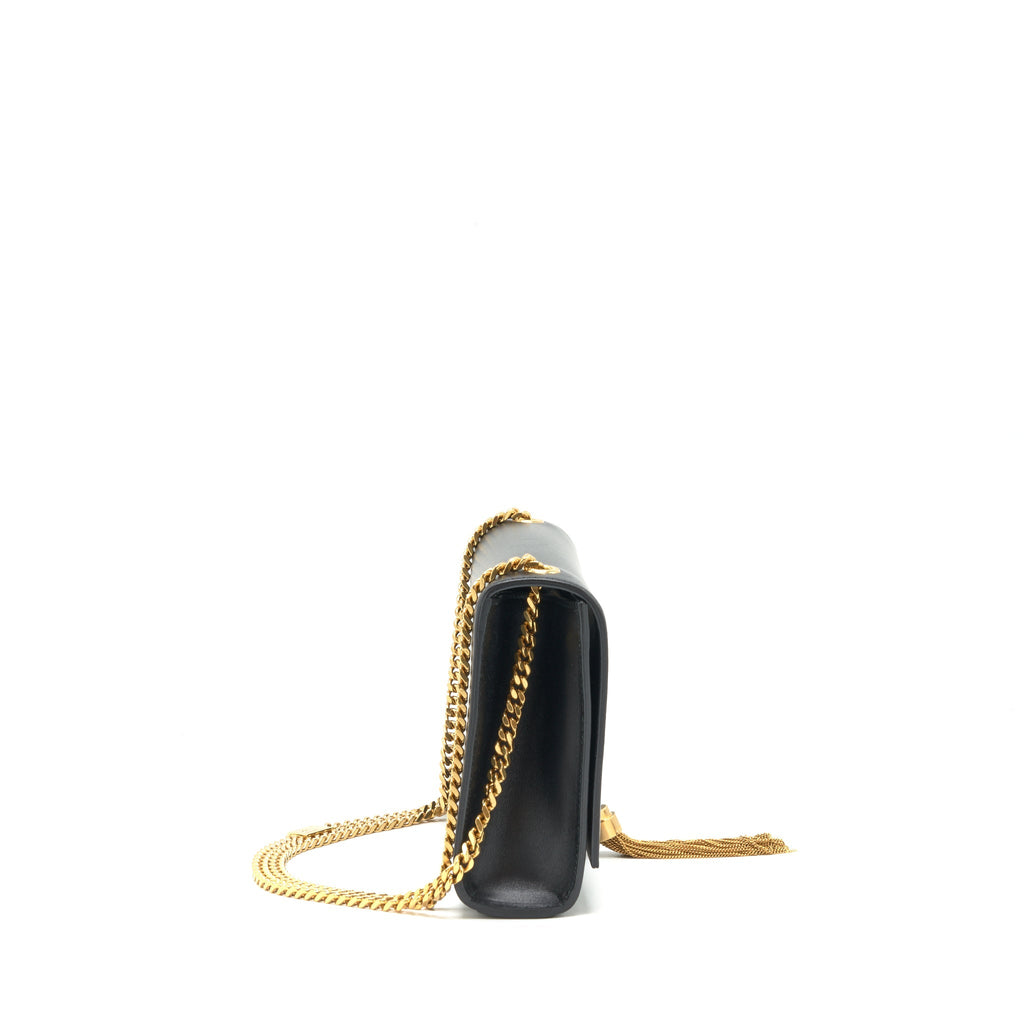 SAINT LAURENT MEDIUM KATE BAG TASSEL BLACK GHW