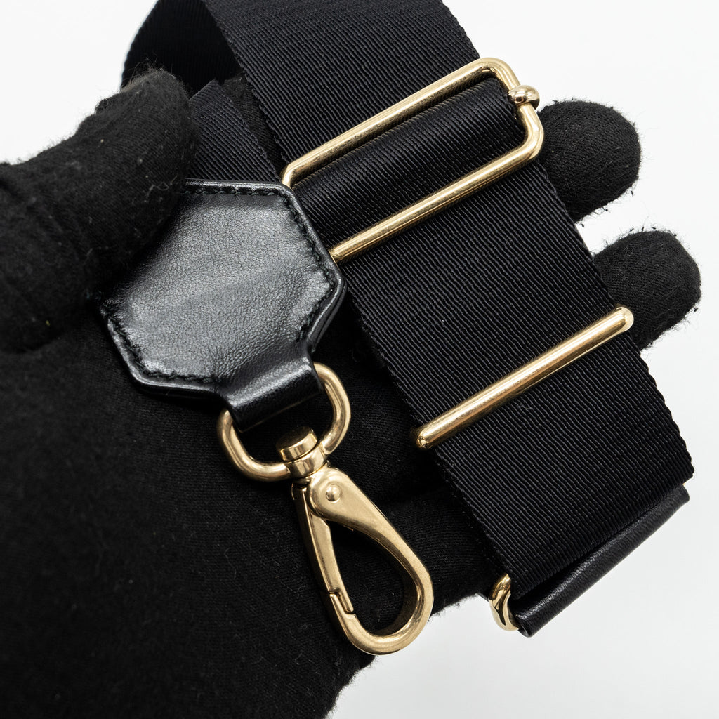 PRADA PATTINA IN PELLE NAPPA PATCH BLACK GHW
