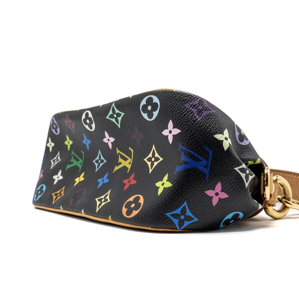LOUIS VUITTON VINTAGE SHOULDER BAG BLACK/MULTICOLOUR MONOGRAM CANVAS GHW