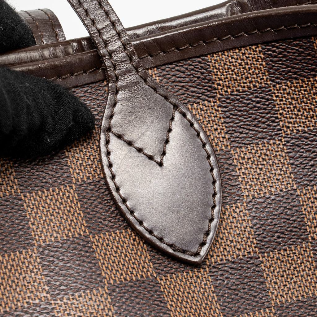 LOUIS VUITTON NEVERFULL MM DAMIER EBENE CANVAS GHW
