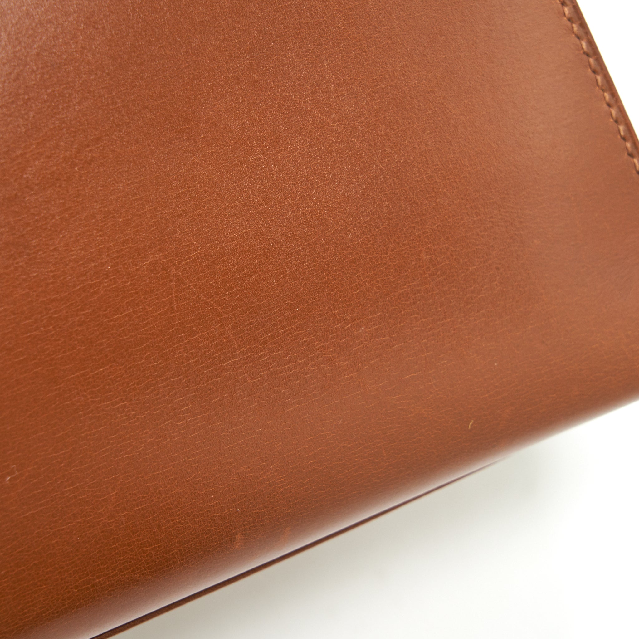 HERMES VINTAGE KELLY 32 BROWN GHW BOX LEATHER