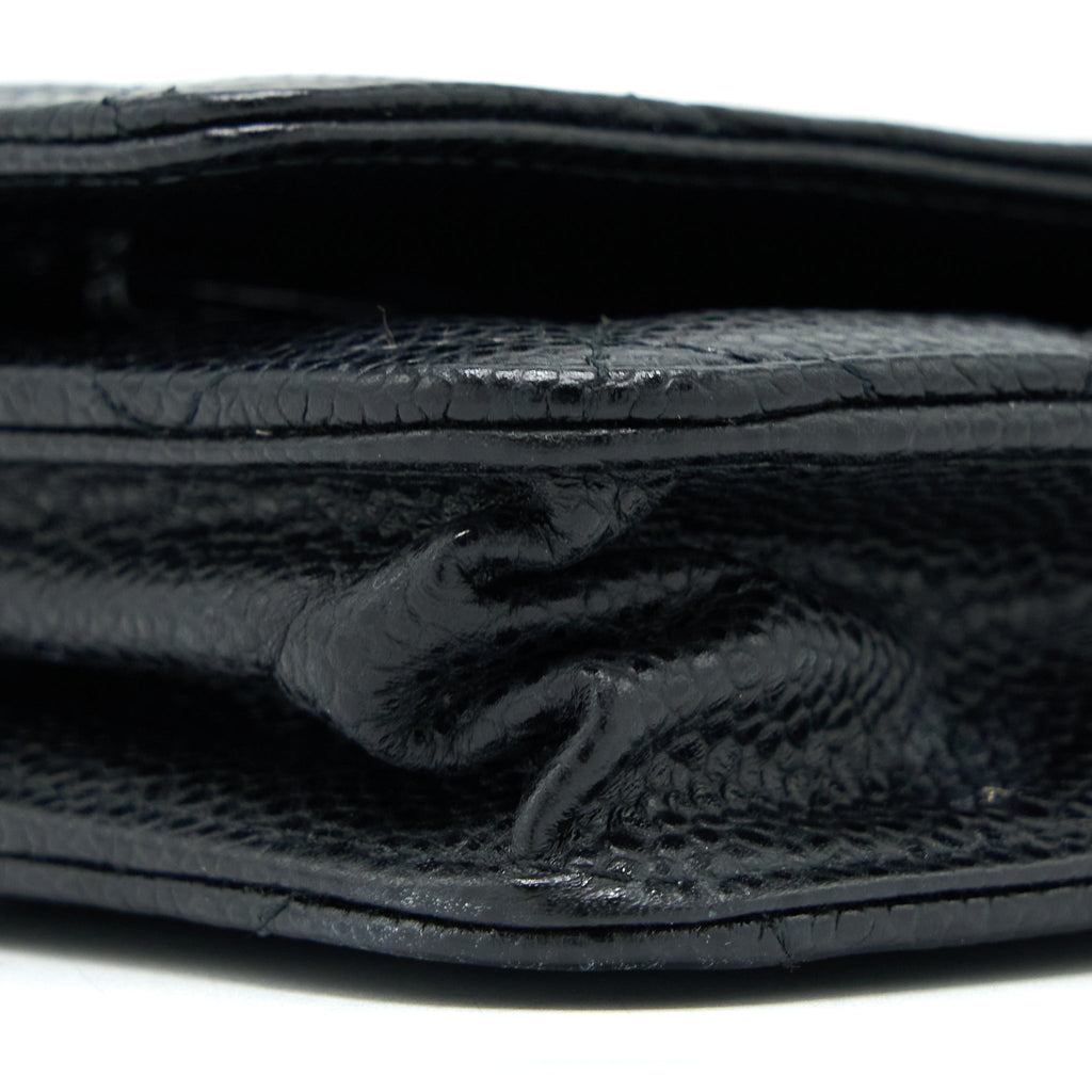 CHANEL CLASSIC WALLET ON CHAIN CAVIAR BLACK SHW