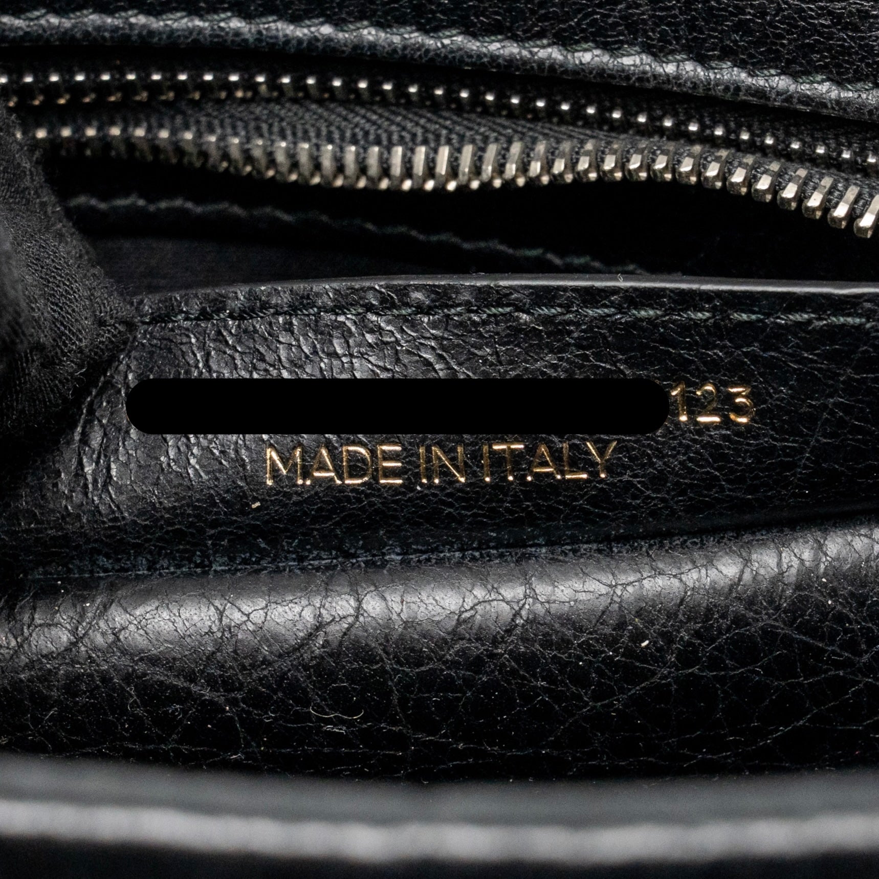 BALENCIAGA BAZAR MINI SHOPPER/TOTE BAG CRACKLED CALFSKIN BLACK SHW