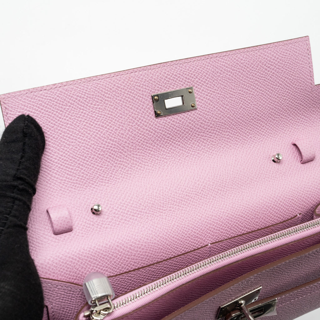 HERMES KELLY TO GO EPSOM X9 MAUVE SYLVESTRE SHW