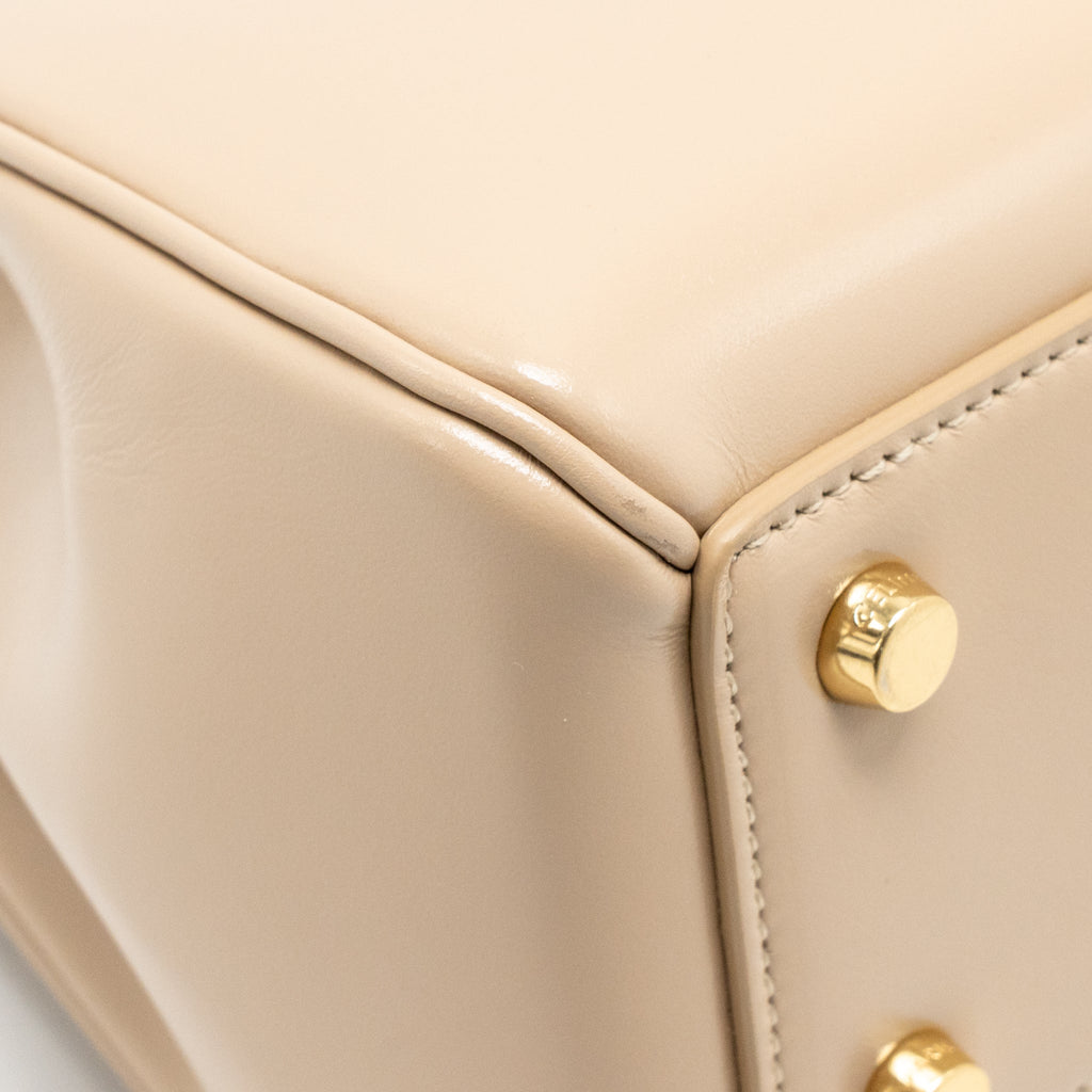 CELINE SMALL SOFT 16 BAG CALFSKIN BEIGE GHW
