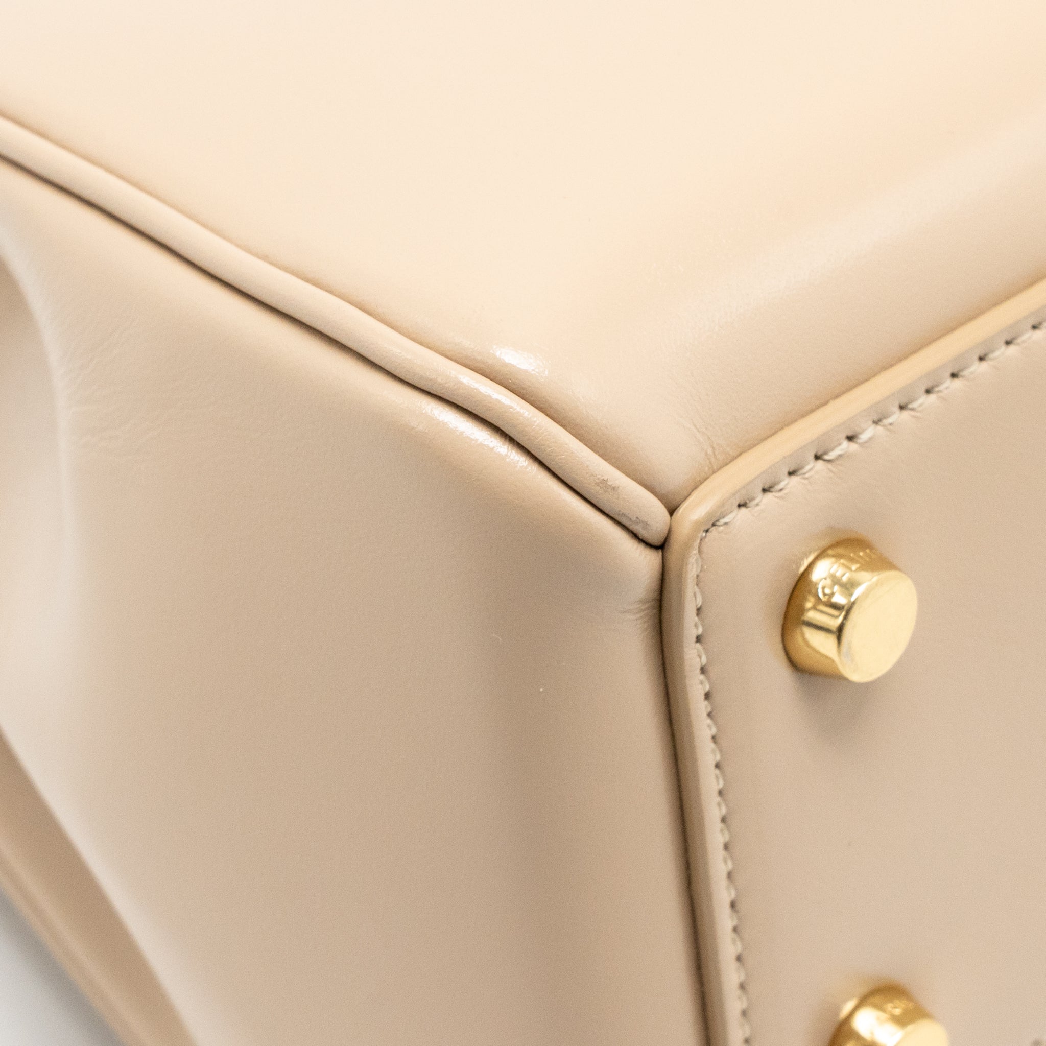 CELINE SMALL SOFT 16 BAG CALFSKIN BEIGE GHW