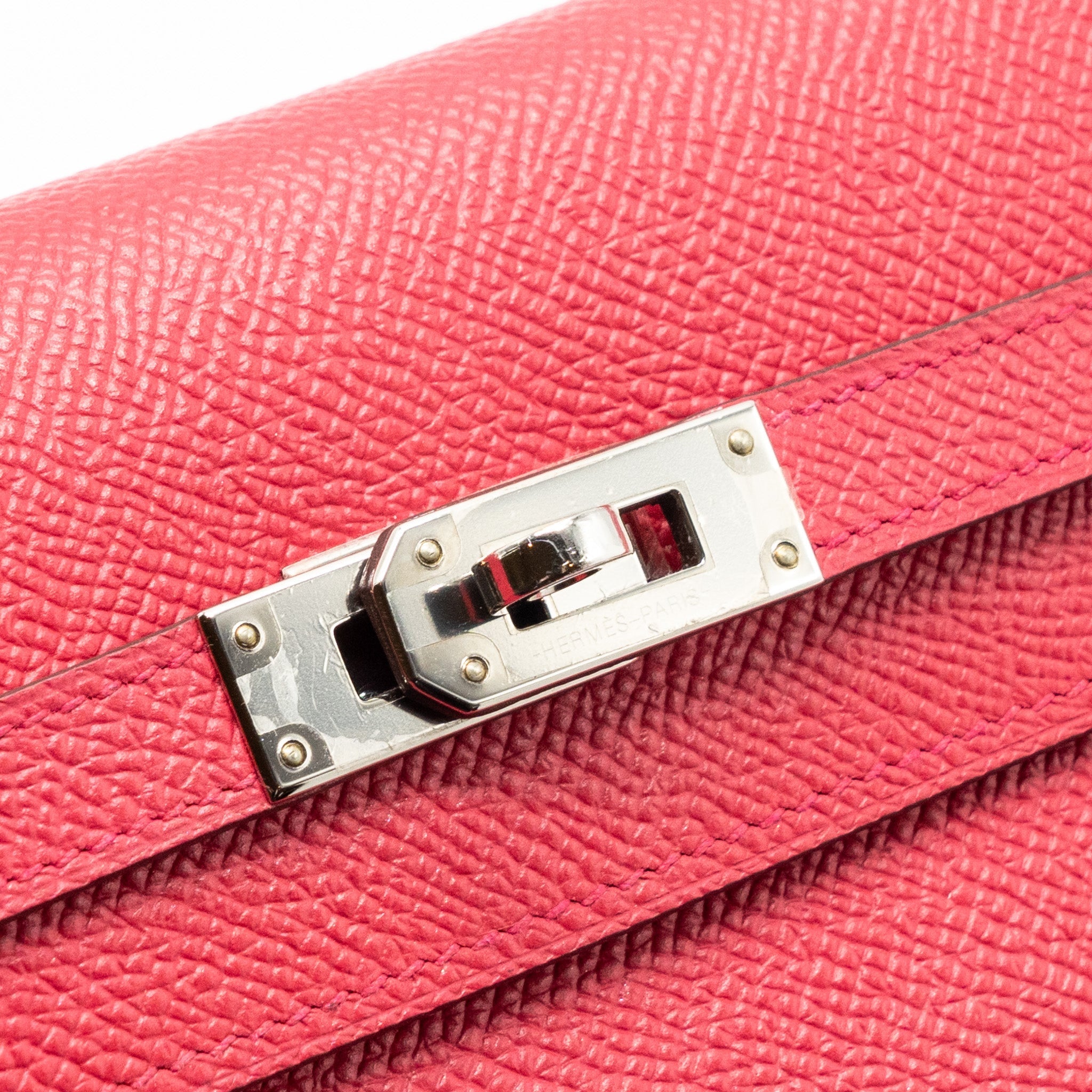 HERMES KELLY LONG WALLET EPSOM ROSE EXTREME SHW