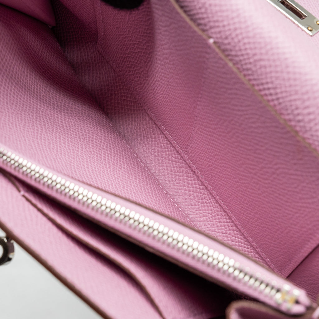 HERMES KELLY TO GO EPSOM X9 MAUVE SYLVESTRE SHW