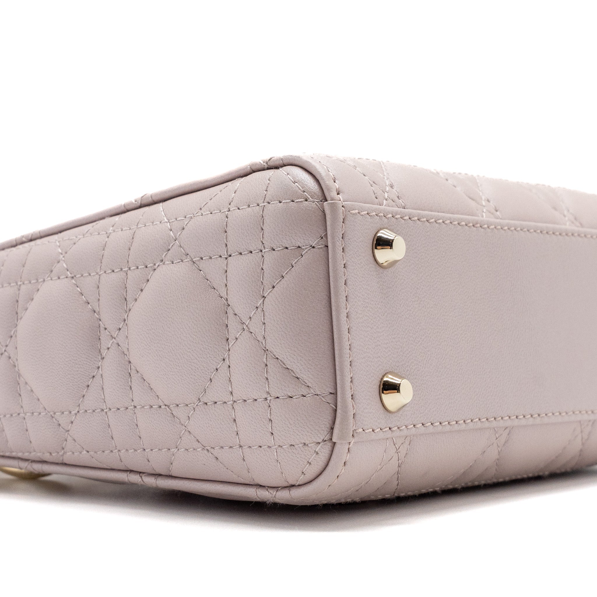 DIOR MINI LADY DIOR LAMBSKIN LIGHT PINK LGHW