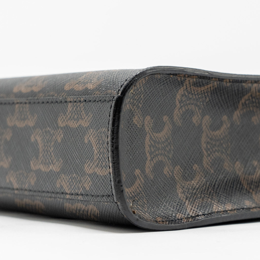 CELINE MINI VERTICAL CABAS TRIOMPHE CANVAS GHW