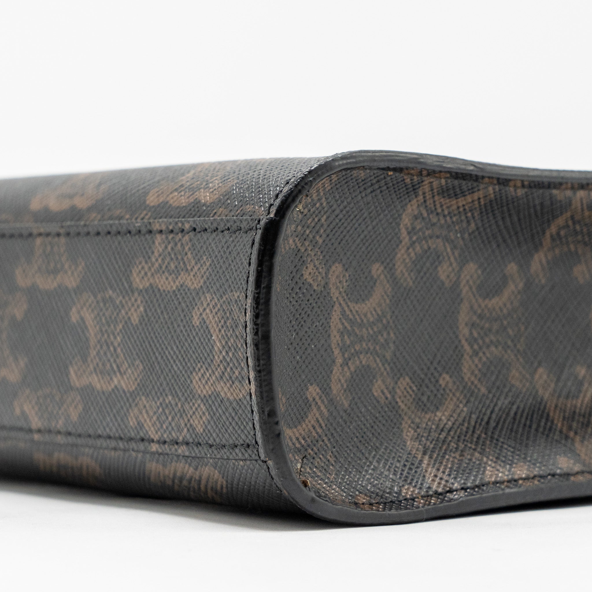 CELINE MINI VERTICAL CABAS TRIOMPHE CANVAS GHW
