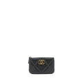 CHANEL 19 MINI POUCH LAMBSKIN BLACK GHW