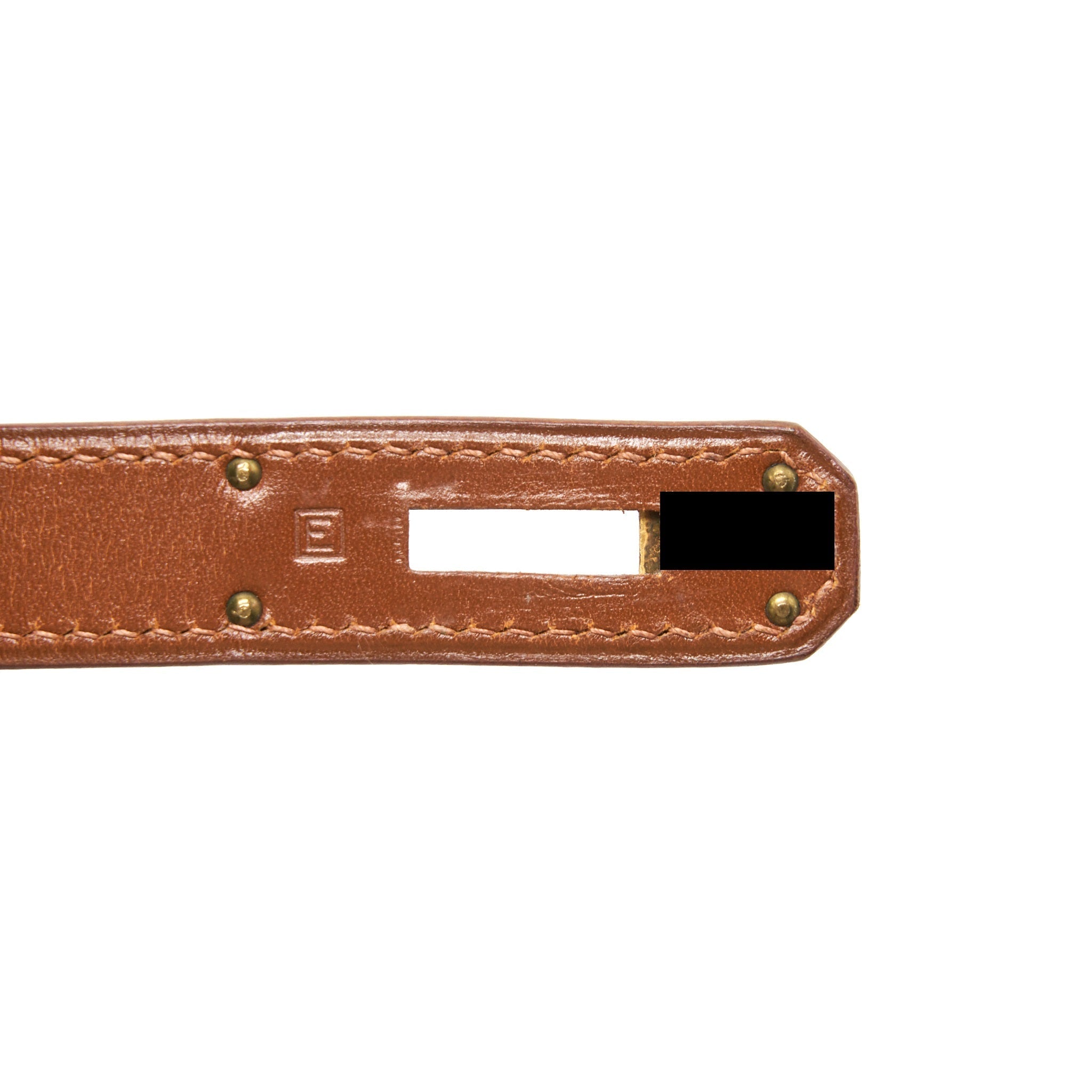 HERMES VINTAGE KELLY 32 BROWN GHW BOX LEATHER