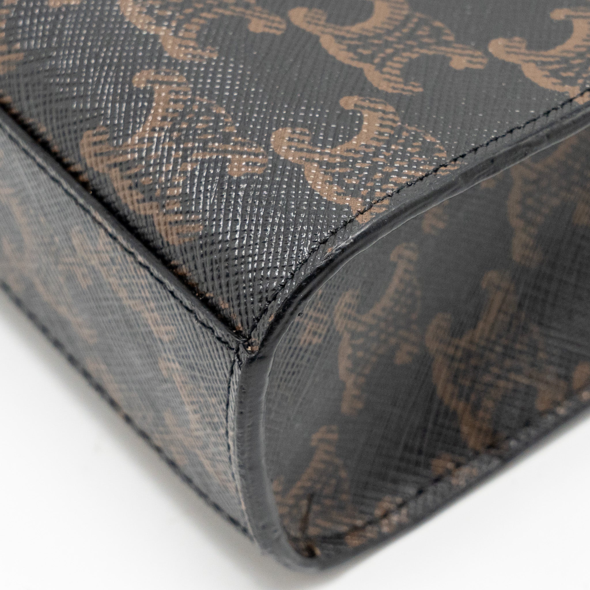 CELINE MINI VERTICAL CABAS TRIOMPHE CANVAS GHW