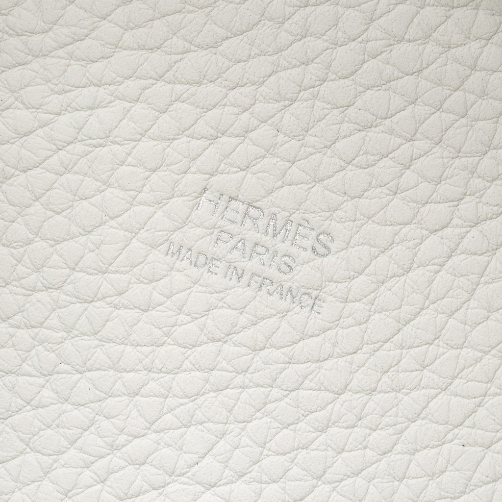 HERMES PICOTIN 18 LOCK BAG CLEMENCE NEW WHITE SHW