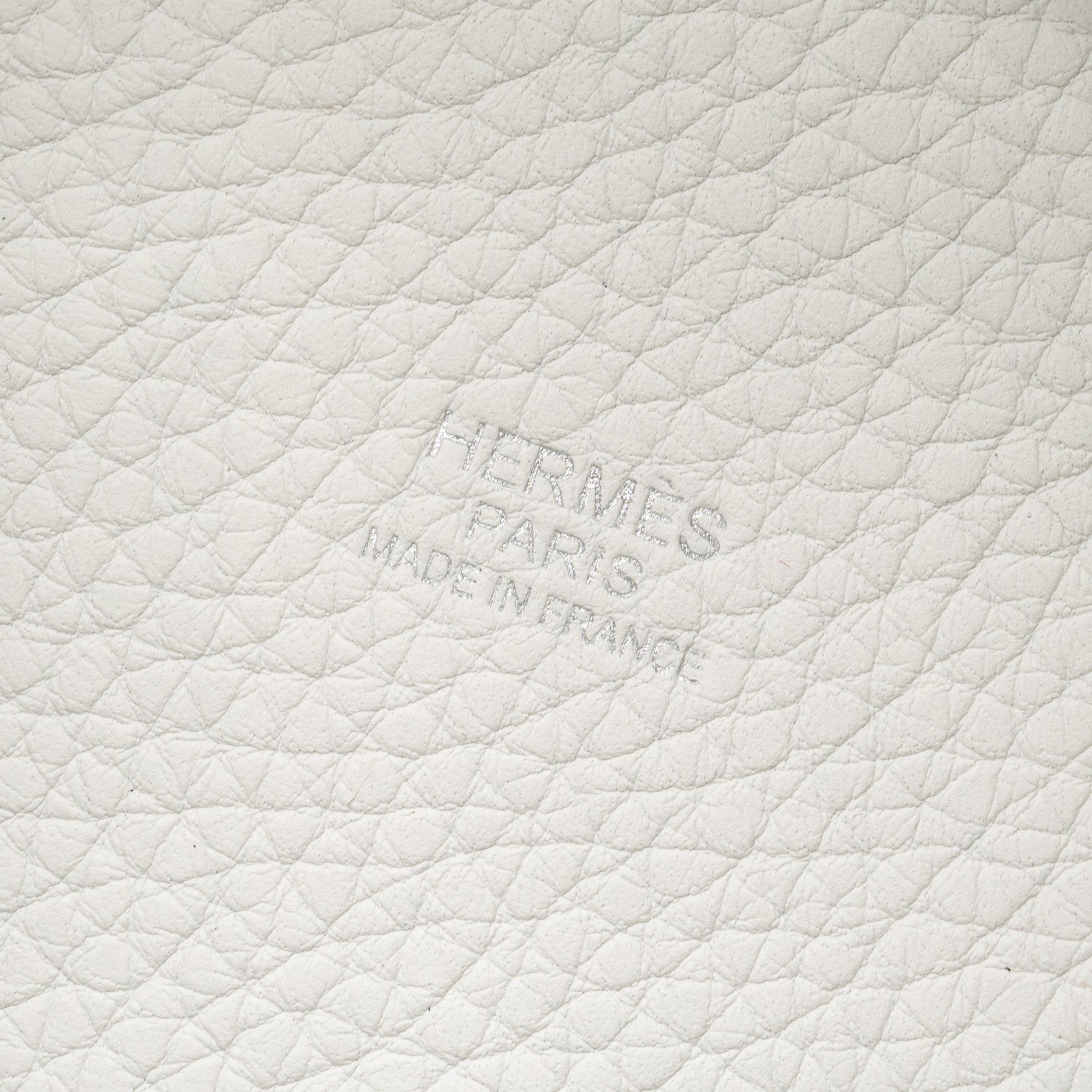 HERMES PICOTIN 18 LOCK BAG CLEMENCE NEW WHITE SHW