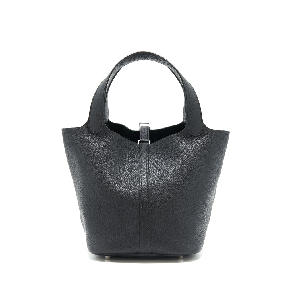 HERMÈS PICOTIN 22 LOCK BAG BLACK SHW