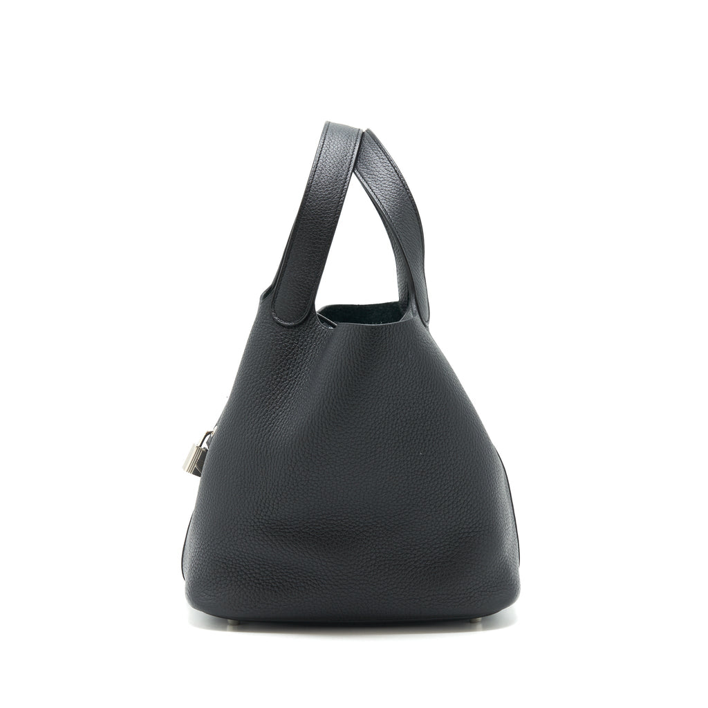 HERMÈS PICOTIN 22 LOCK BAG BLACK SHW