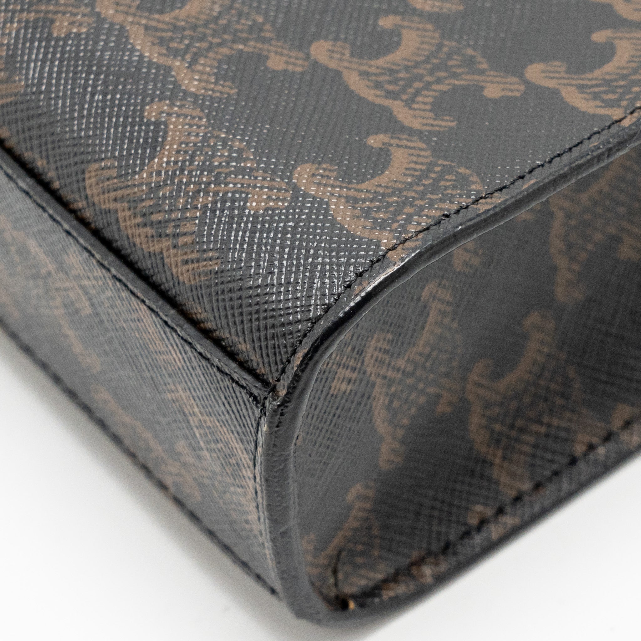 CELINE MINI VERTICAL CABAS TRIOMPHE CANVAS GHW