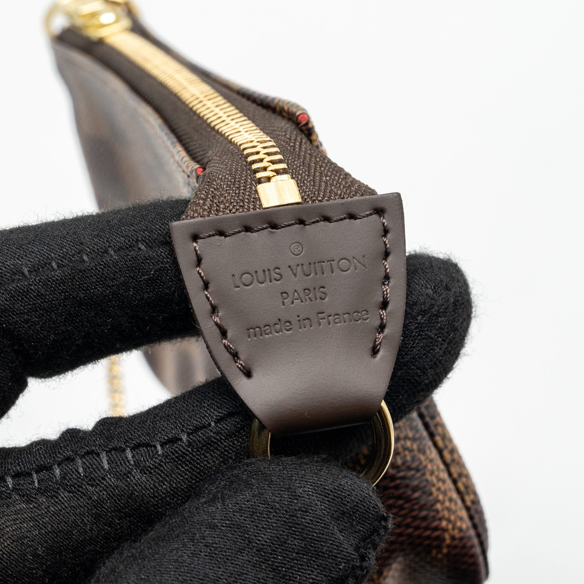 LOUIS VUITTON MINI POCHETTE DAMIER EBENE GHW