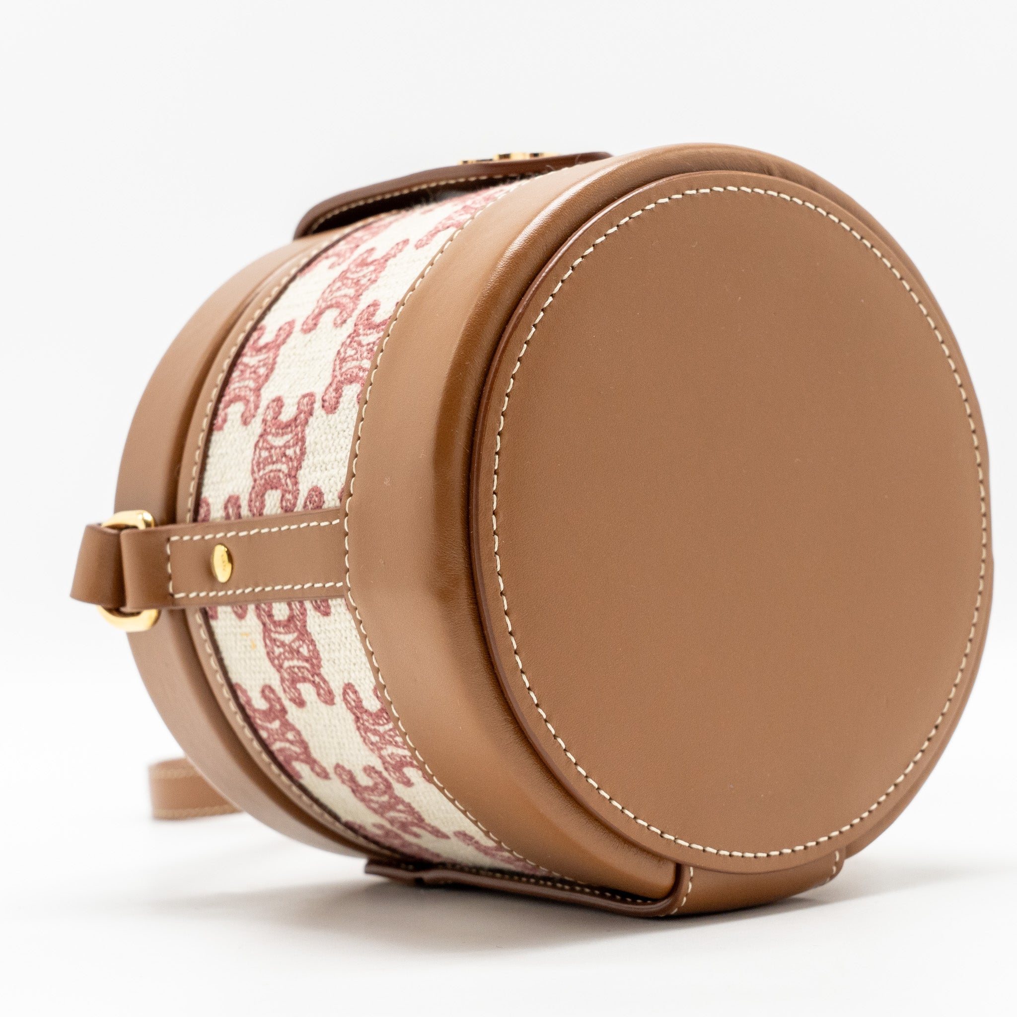 CELINE VANITY BOX BAG CANVAS/ CALFSKIN LEATHER MULTICOLOR GHW