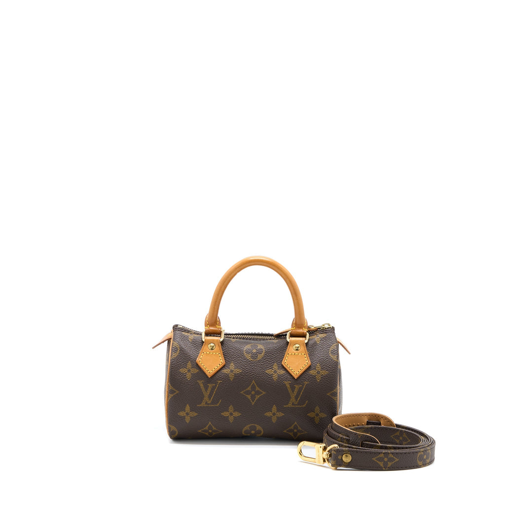 LOUIS VUITTON VINTAGE NANO SPEEDY MONOGRAM CANVAS GHW