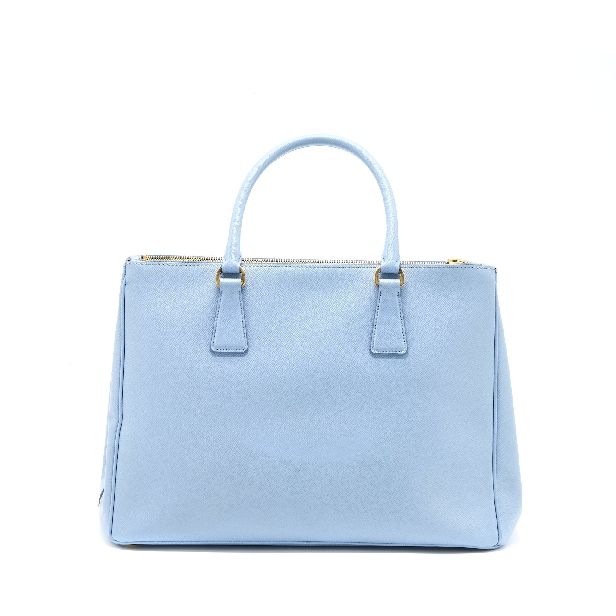 PRADA SAFFIANO TOTE BAG LIGHT BLUE GHW