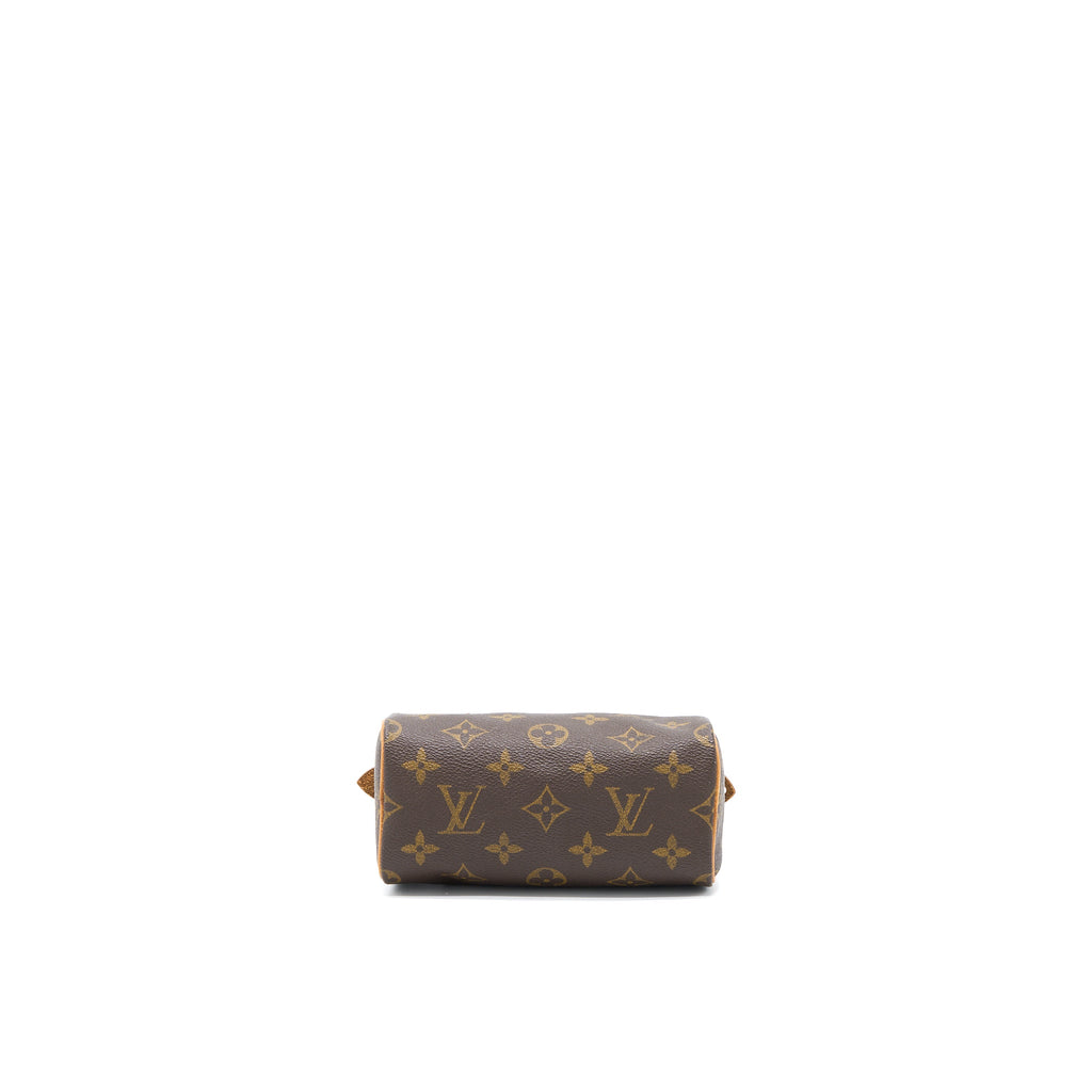 LOUIS VUITTON VINTAGE NANO SPEEDY MONOGRAM CANVAS GHW