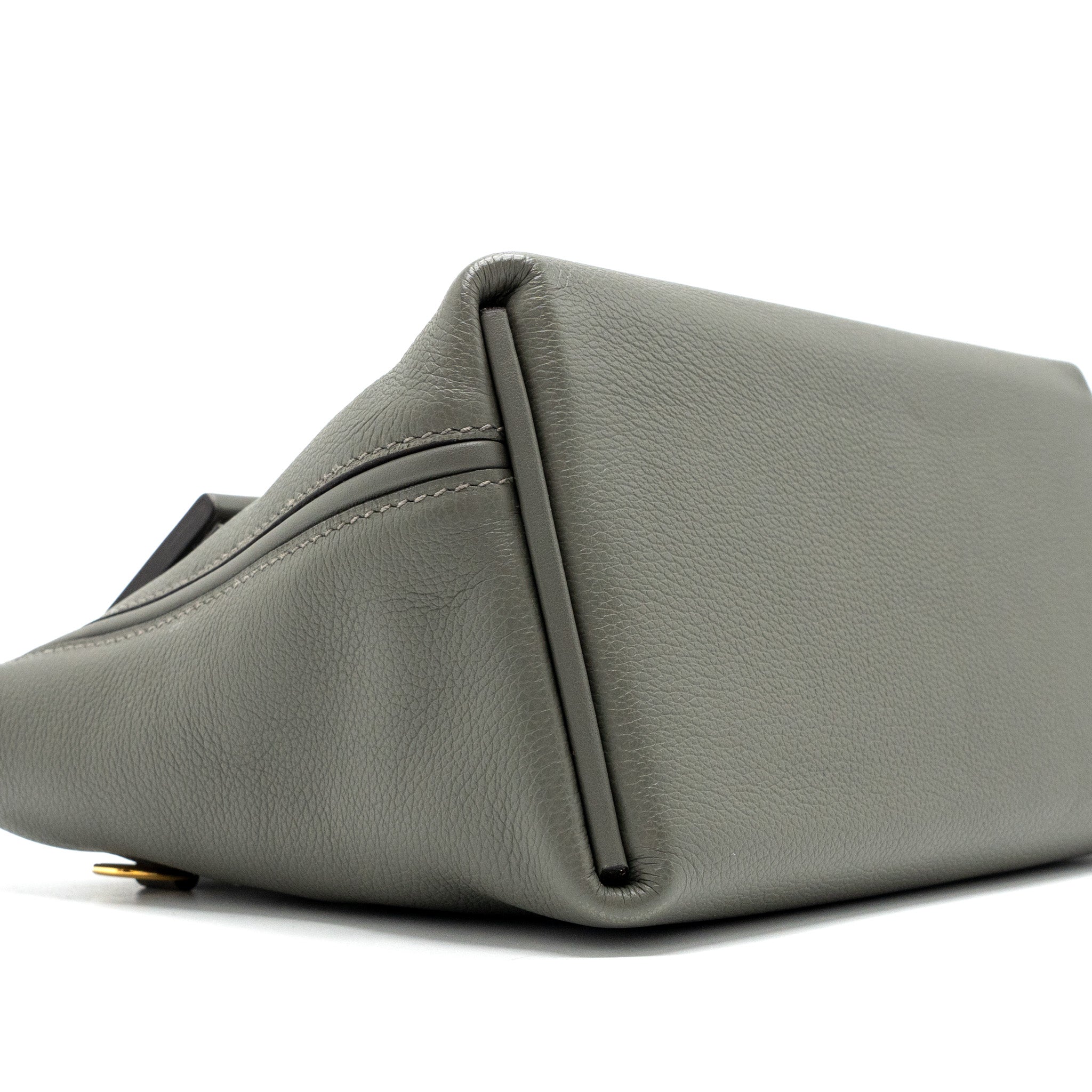 HERMES MINI 24/24 2424-21 BAG EVERCOLOR / SWIFT GRIS MEYER GHW