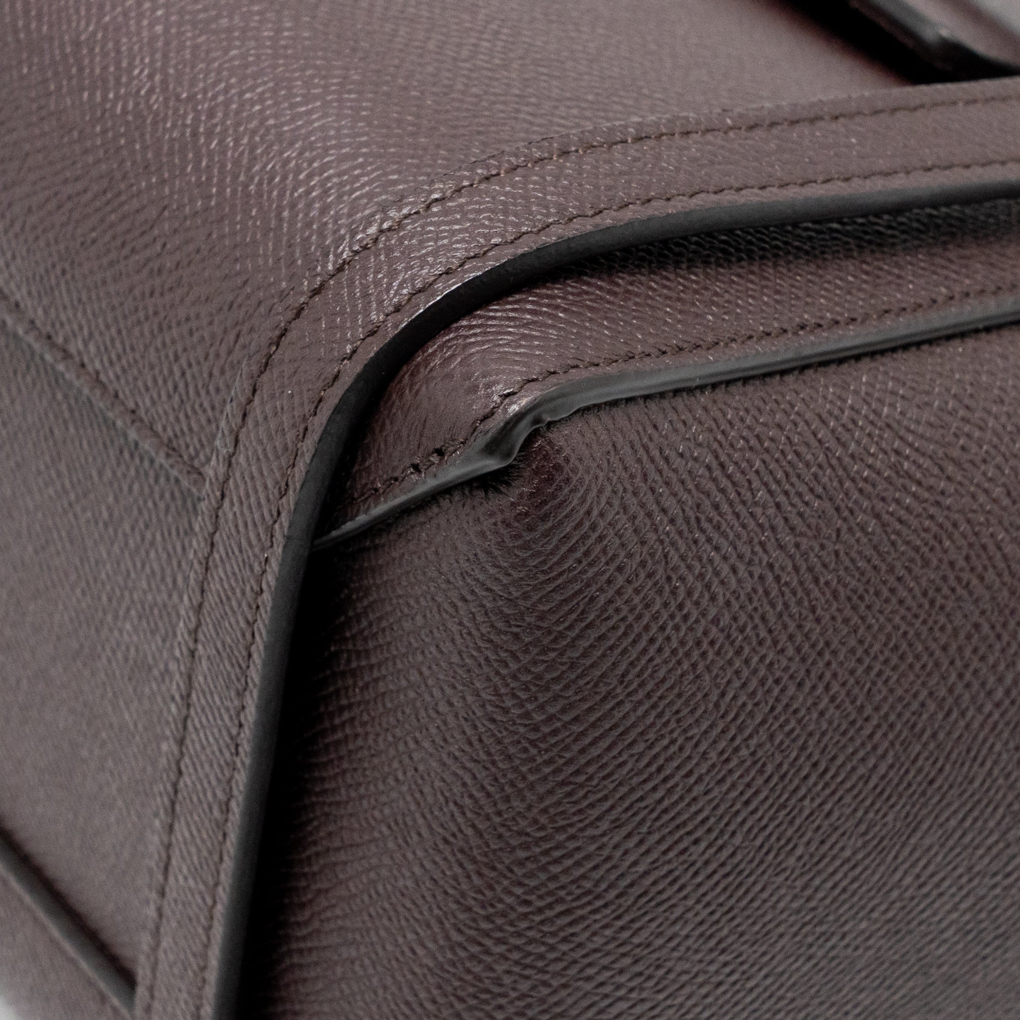 CELINE MICRO BELT BAG GRAINED CALFSKIN BURGUNDY GHW