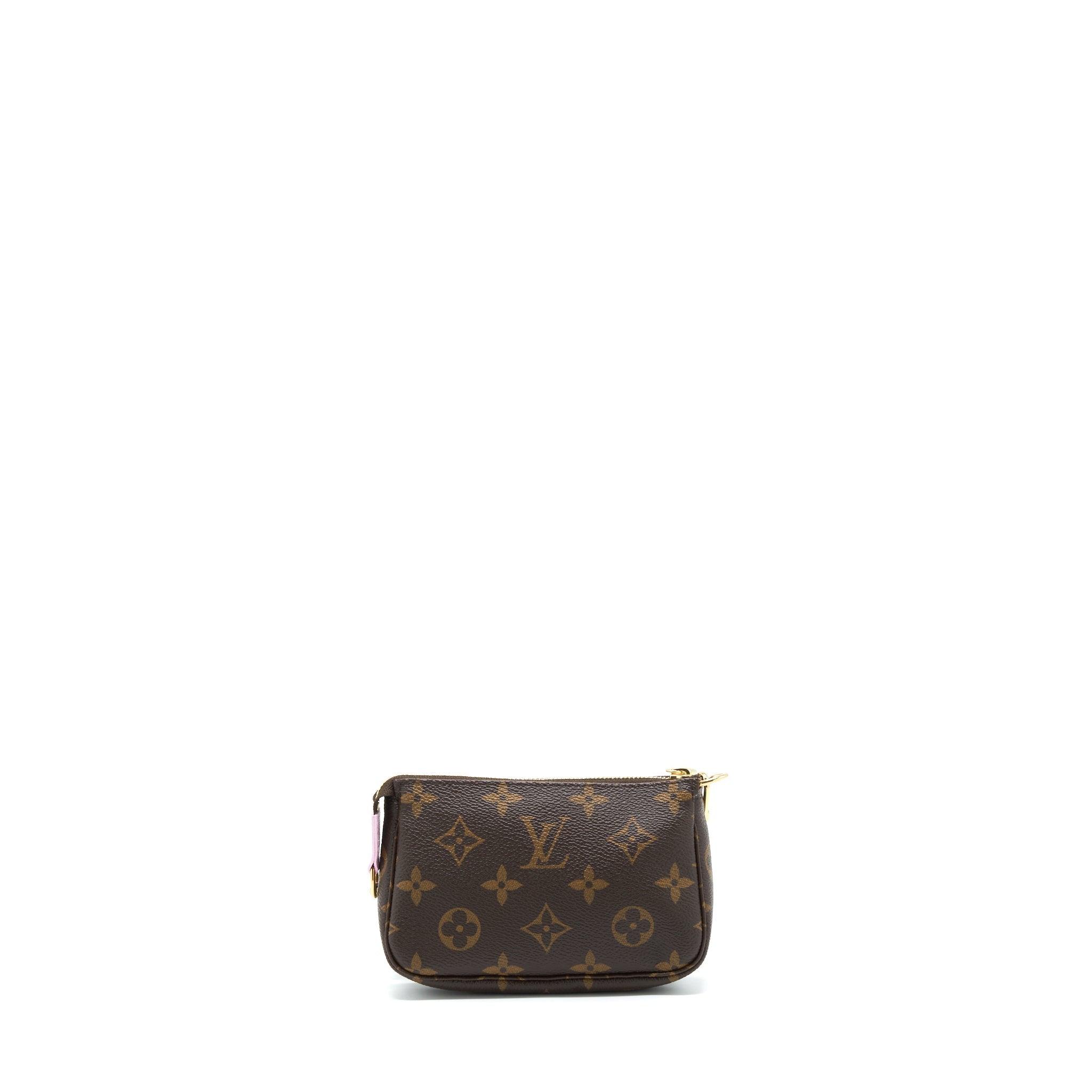 LOUIS VUITTON MINI POCHETTE LIMITED EDITION MONOGRAM CANVAS / PINK GHW