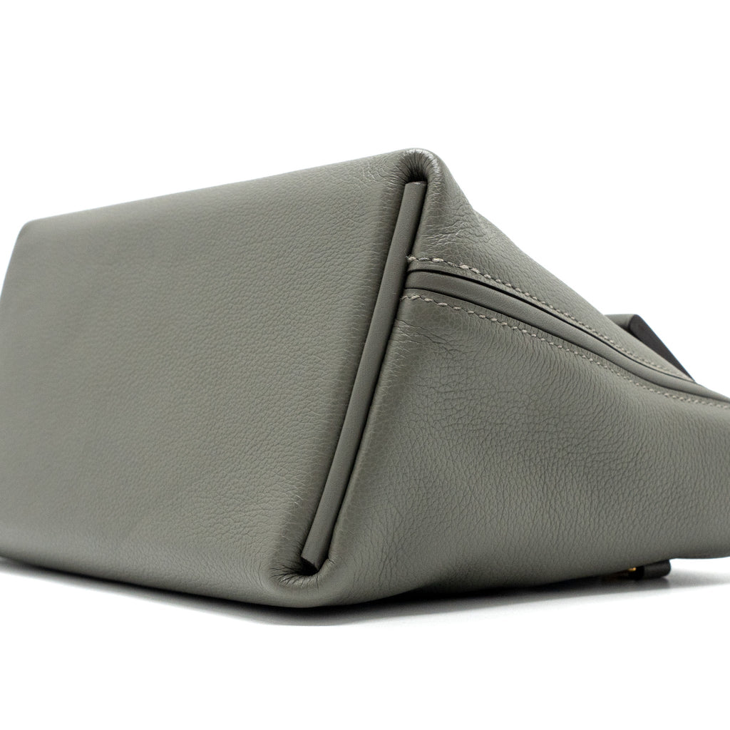 HERMES MINI 24/24 2424-21 BAG EVERCOLOR / SWIFT GRIS MEYER GHW