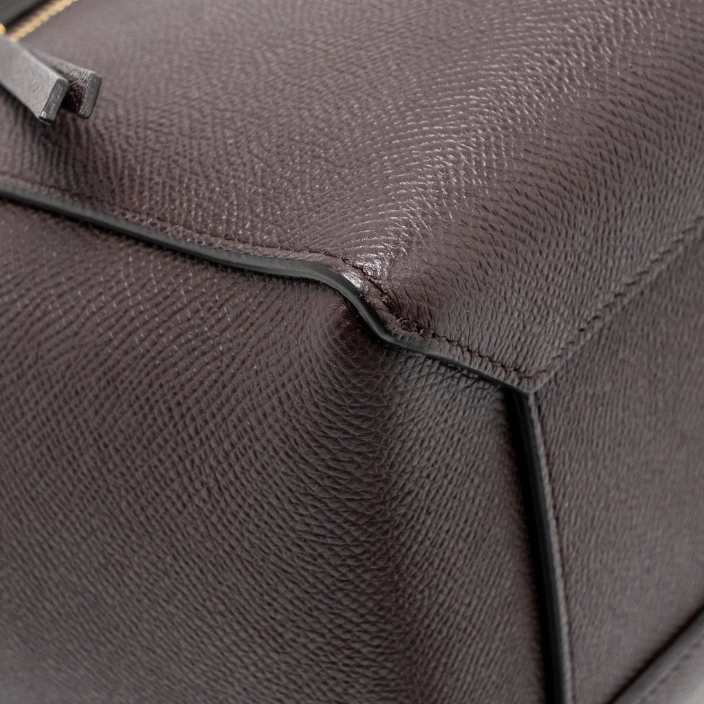 CELINE MICRO BELT BAG GRAINED CALFSKIN BURGUNDY GHW
