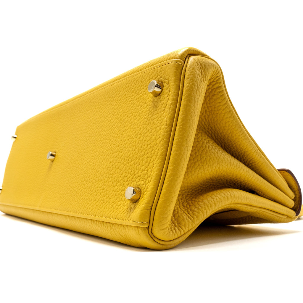 HERMES SHOULDER KELLY CLEMENCE JAUNE AMBER GHW