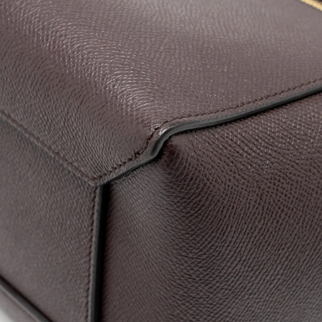 CELINE MICRO BELT BAG GRAINED CALFSKIN BURGUNDY GHW