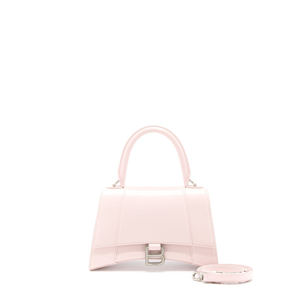 BALENCIAGA HOURGLASS S CALFSKIN PINK SHW