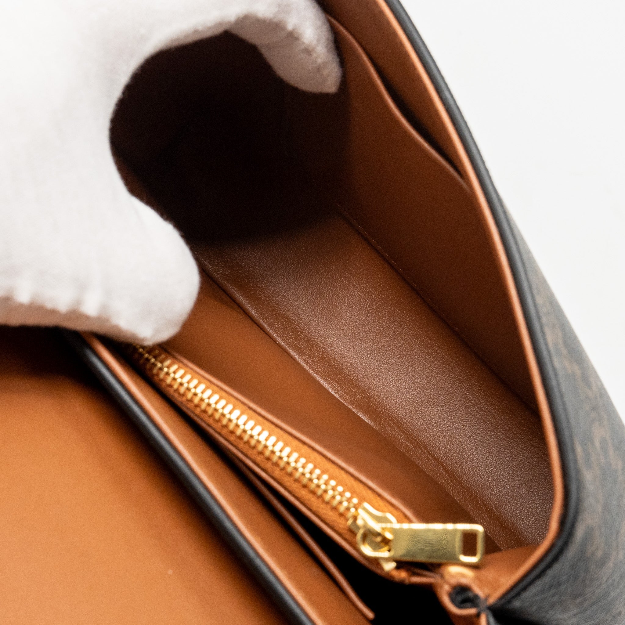 CELINE TEEN NINO BAG TRIOMPHE CANVAS TAN GHW
