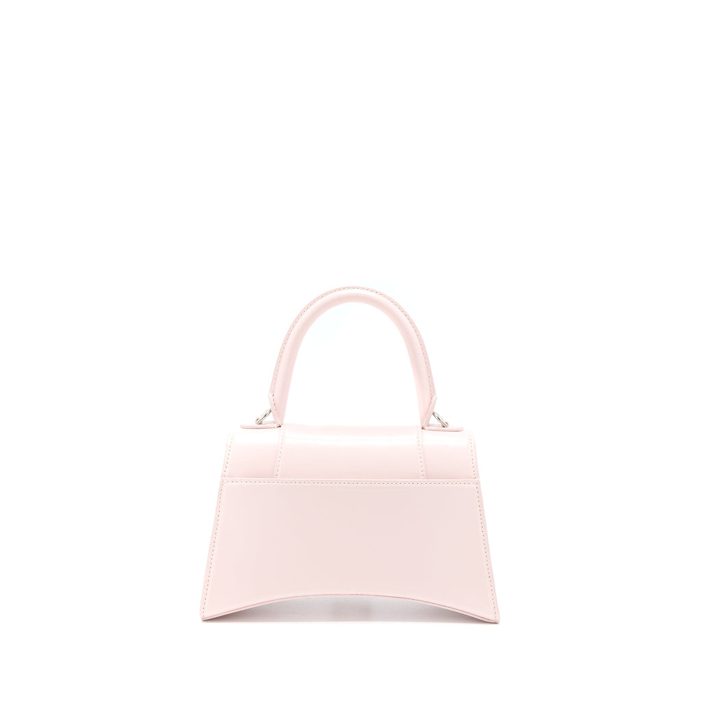 BALENCIAGA HOURGLASS S CALFSKIN PINK SHW