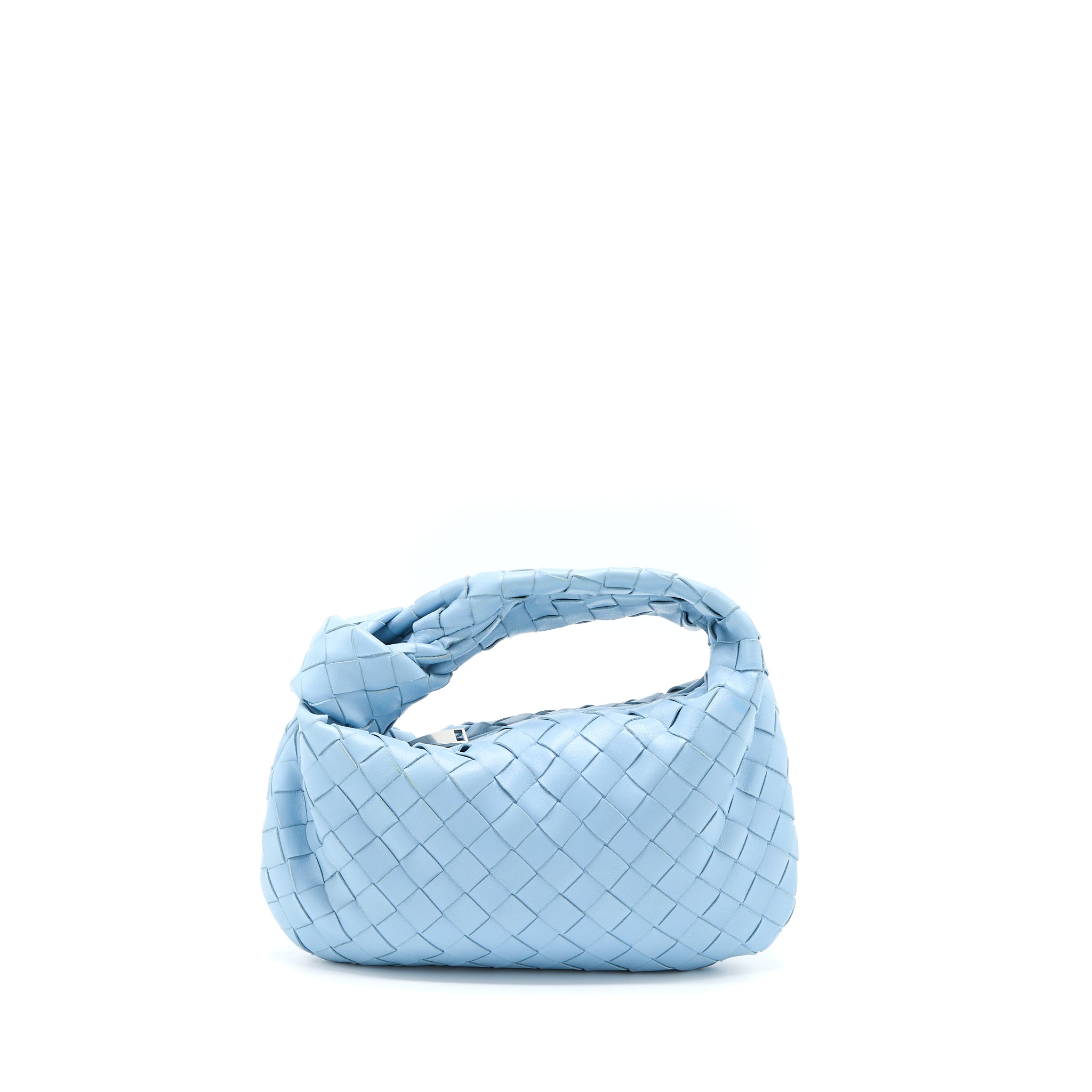 BOTTEGA VENETA MINI JODIE BAG LIGHT BLUE SHW