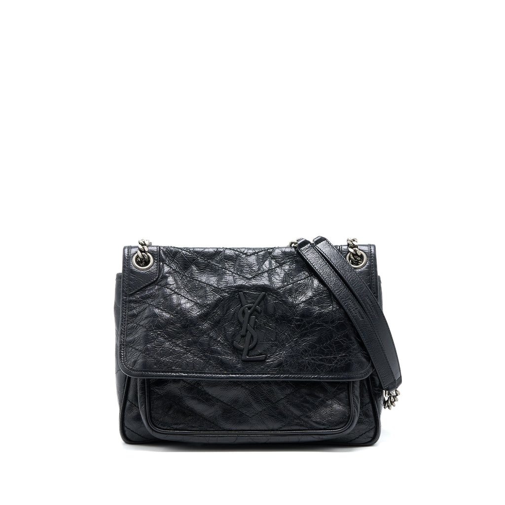 SAINT LAURENT/YSL MEDIUM NIKI BAG CALFSKIN BLACK SHW