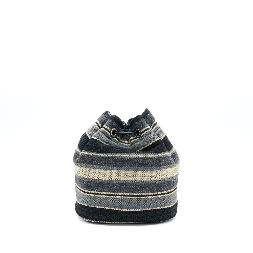 CHANEL RUE CAMBORNE BUCKET BAG FABRIC MULTICOLOUR SHW