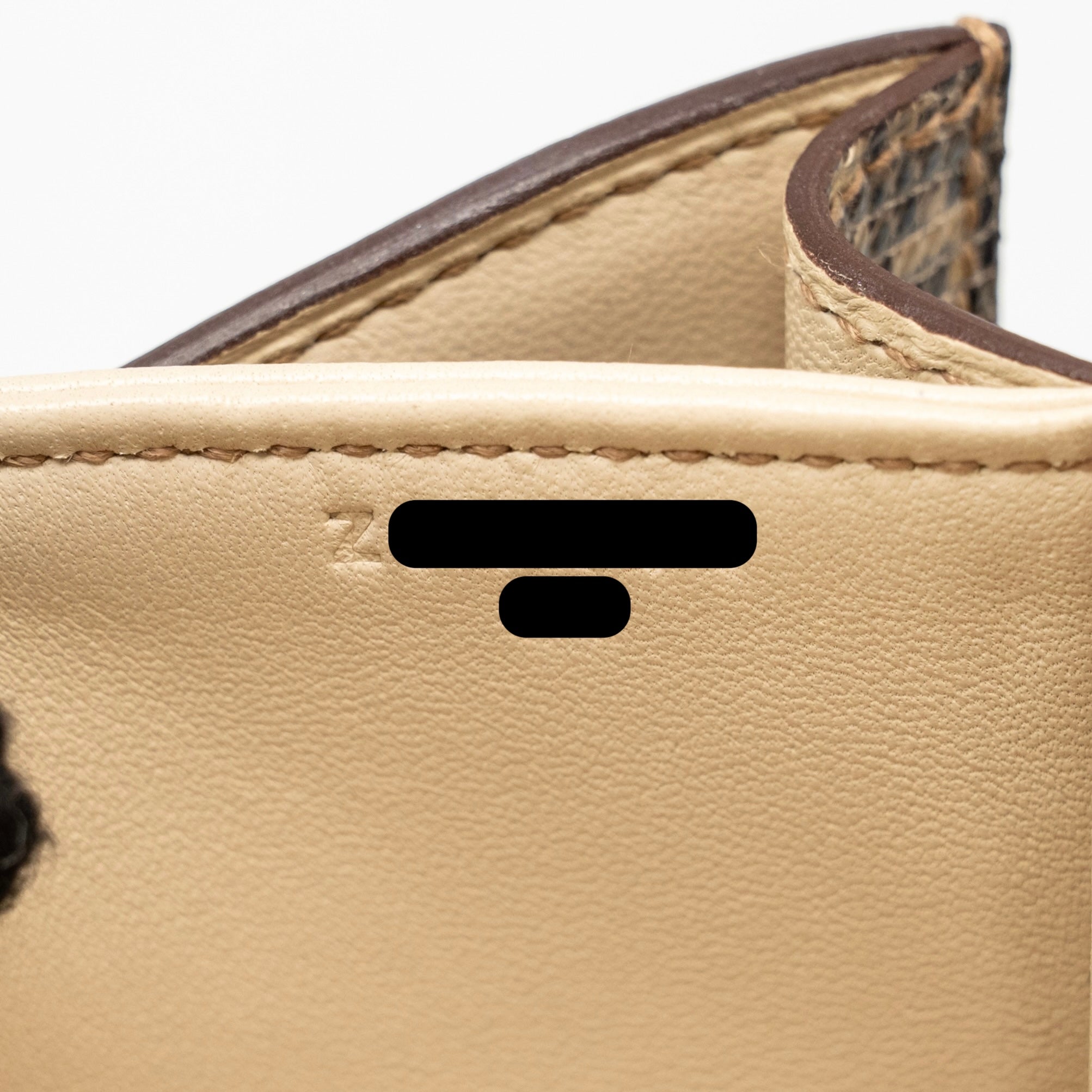 HERMES MINI CONSTANCE LIZARD NATURA LISSE DESERT GHW