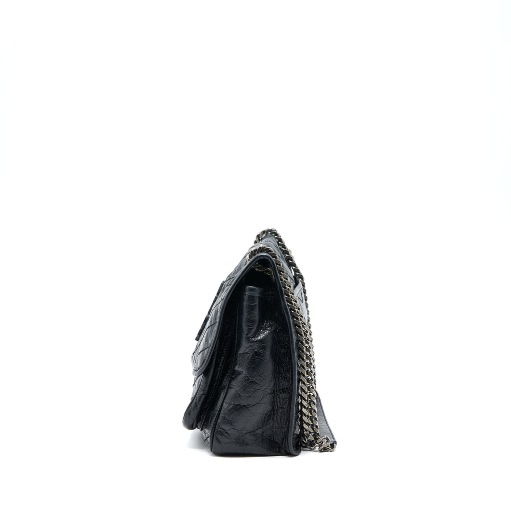 SAINT LAURENT/YSL MEDIUM NIKI BAG CALFSKIN BLACK SHW
