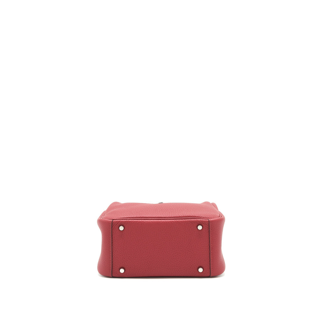 HERMES MINI LINDY CLEMENCE ROUGE GRENAT SHW