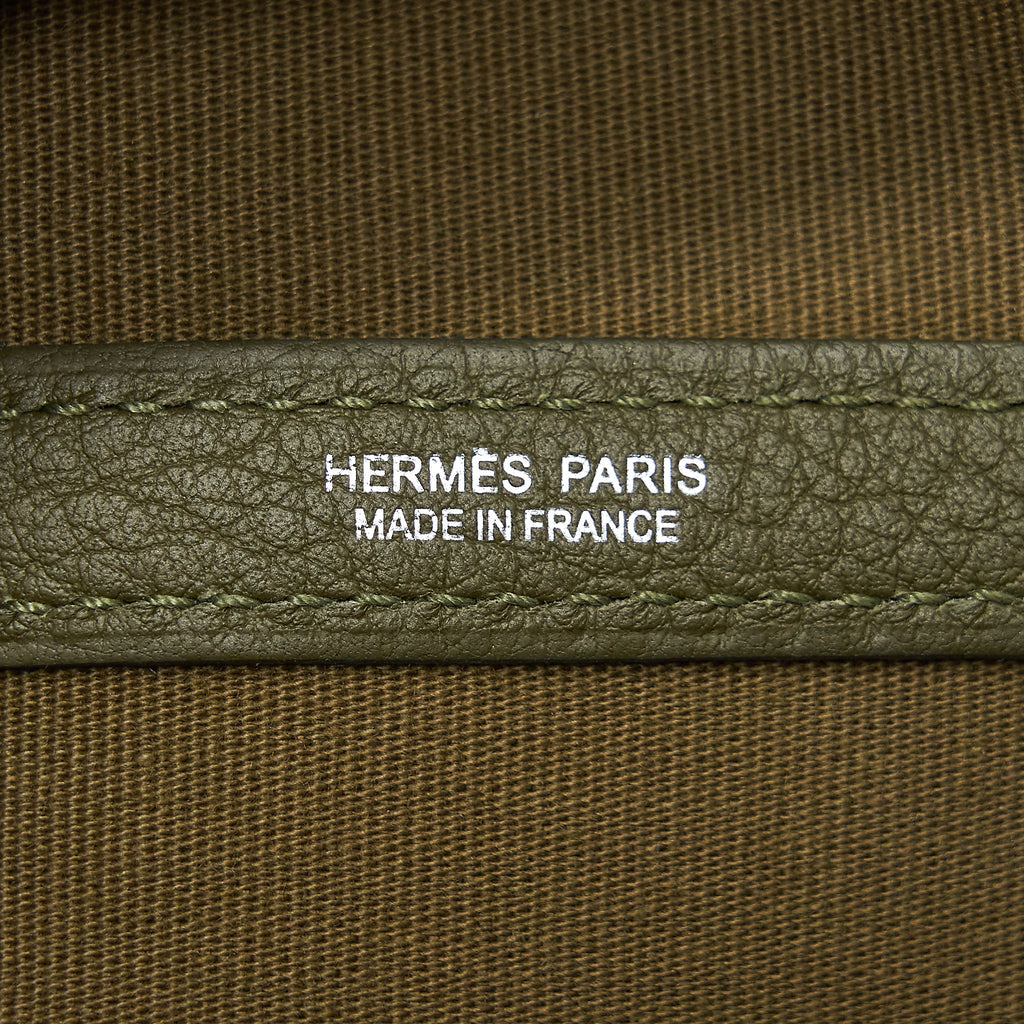 HERMES GARDEN PARTY 36 CANVAS VERT OLIVE/VERT VERONESE