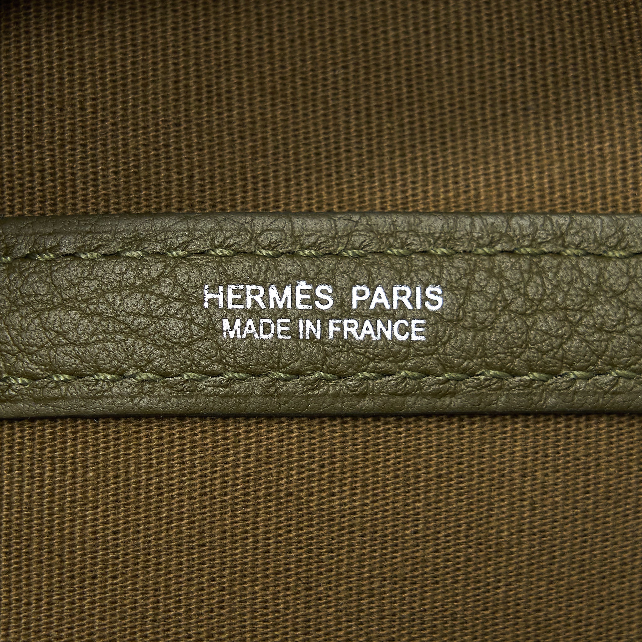HERMES GARDEN PARTY 36 CANVAS VERT OLIVE/VERT VERONESE